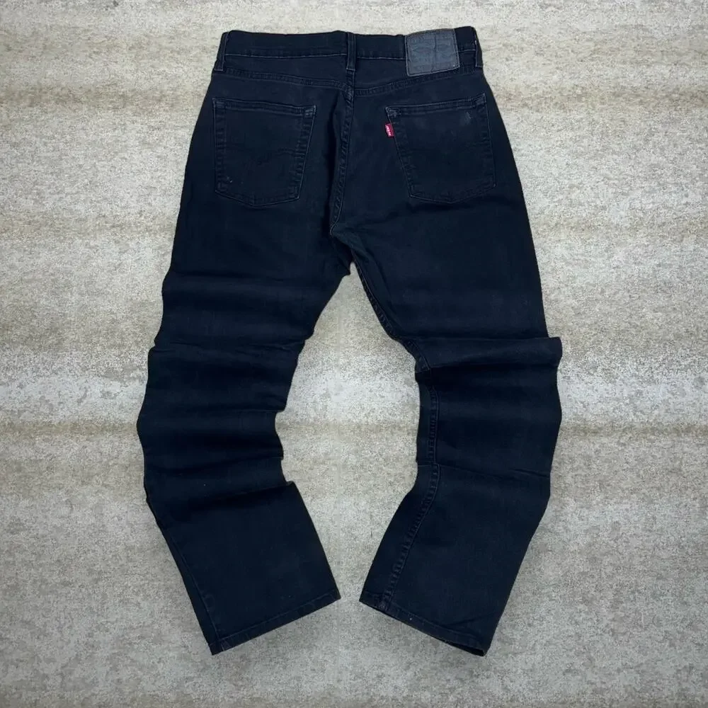 Vintage Y2K Levis Jeans 513 30x32 Slim Straight Fit Black Wash Denim Paper Tag